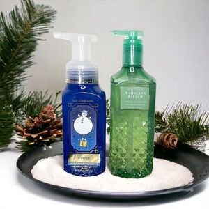 Bath & Body Works Hand Soap Winter & Mahogany Balsam Holiday Scents NWT